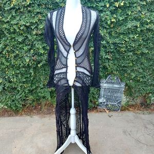 Mesh Overlay Dress Medium